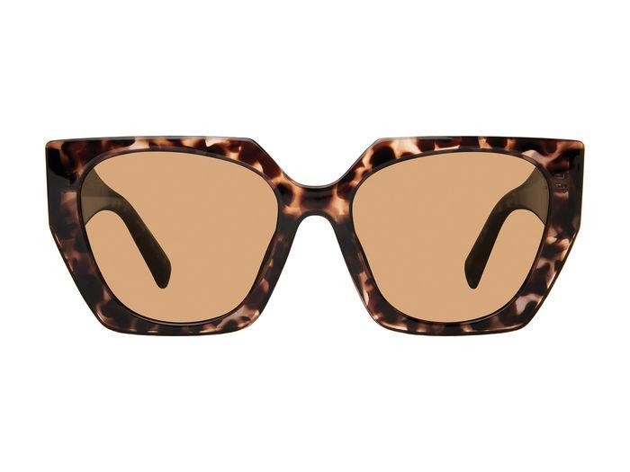 Sunglasses Privé Revaux Backstage/S 207191 (HT8 SP) color pink havana shape square lenses bronze polarized