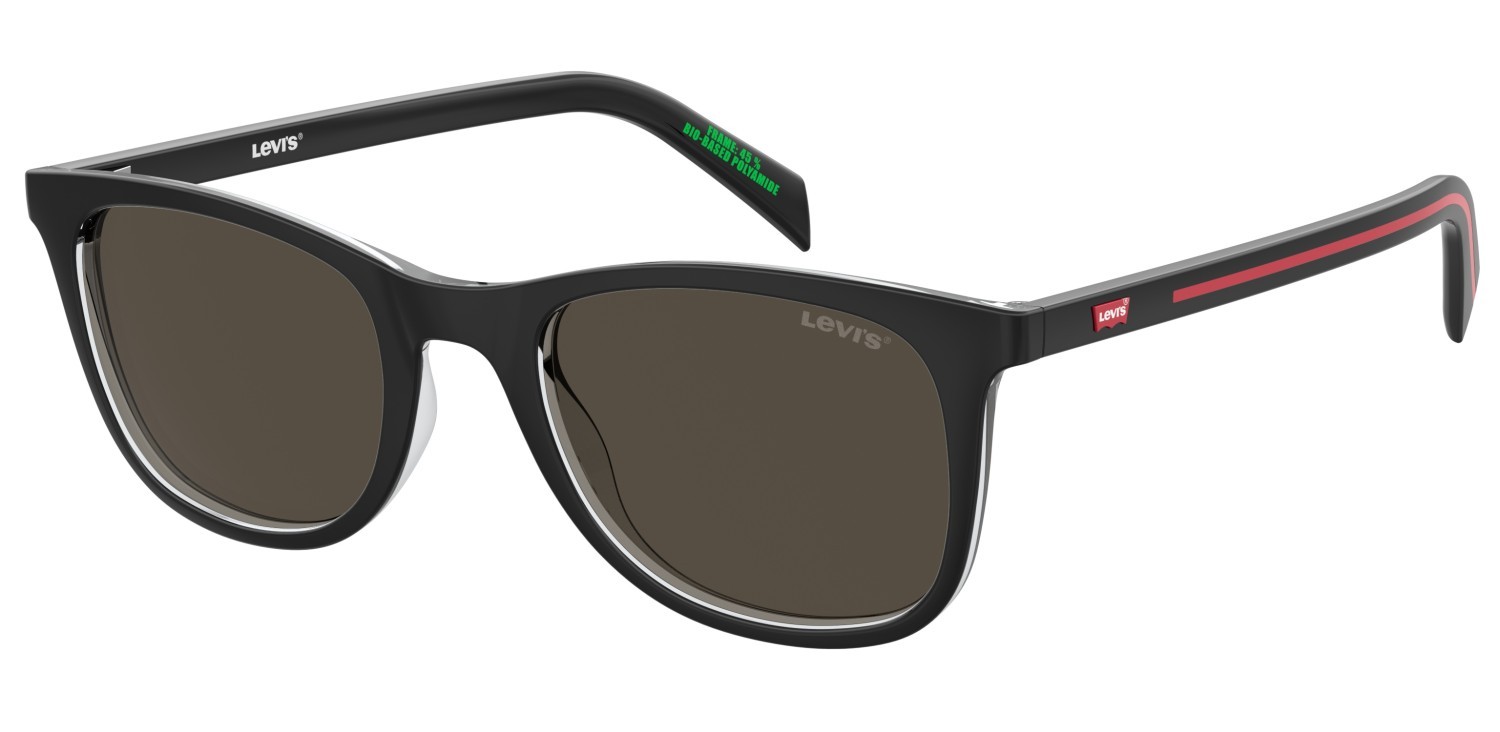 Sonnenbrillen Levi's Lv 5072/S 207196 7C5 70 farbe black crystal form rechteckig gläser brown