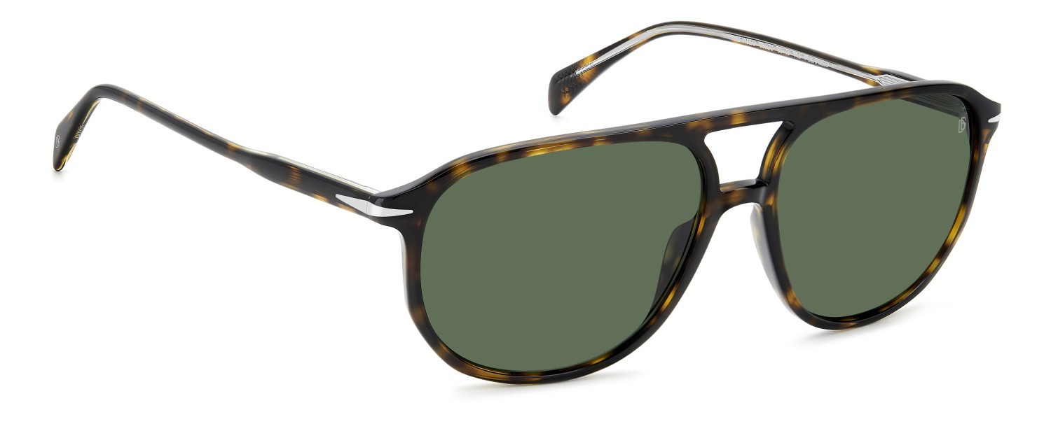 Sunglasses David Beckham Db 1159/S 207205 086 UC color havana shape rectangle lenses green polarized