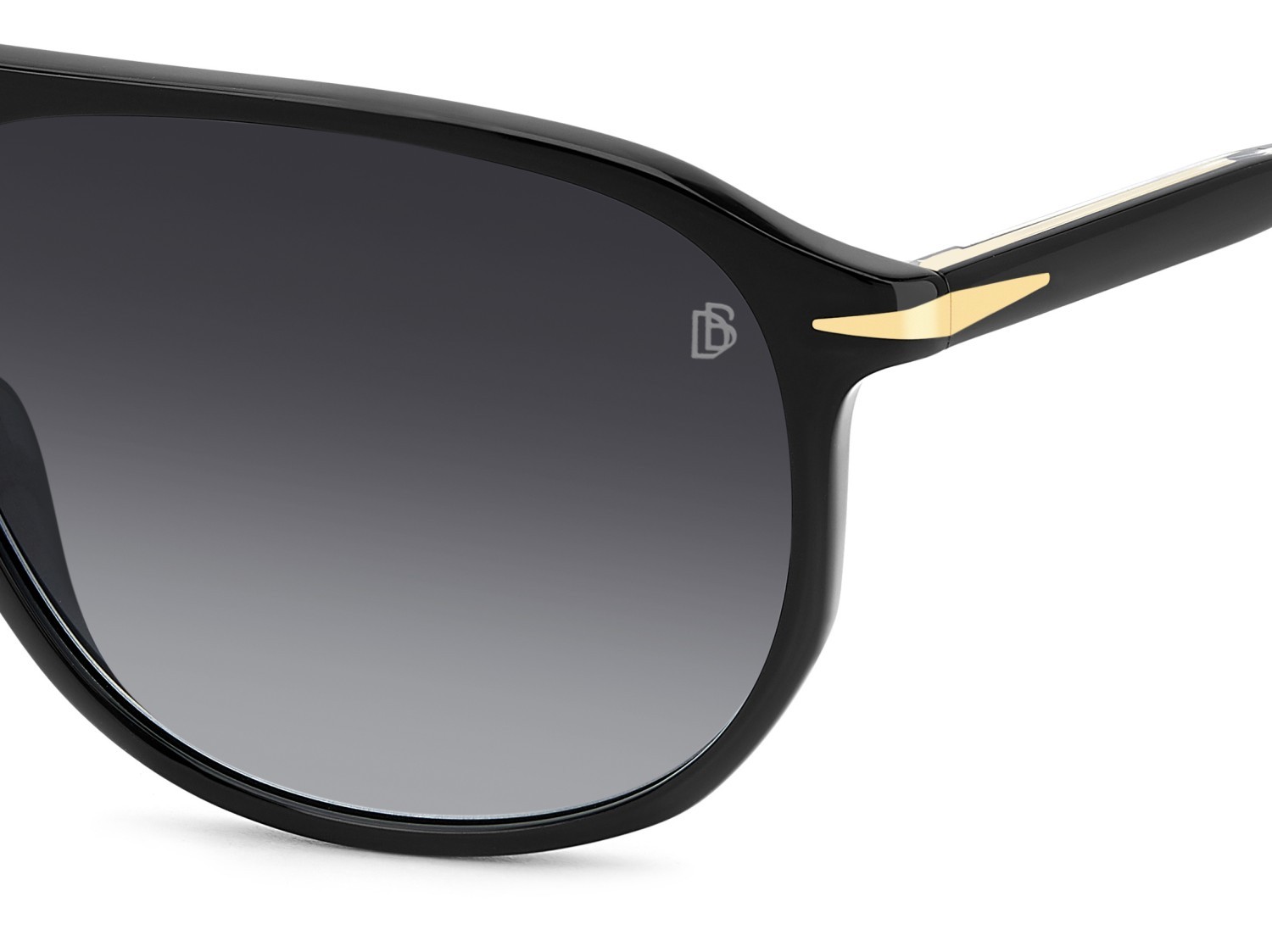 Sunglasses David Beckham Db 1159/S 207205 807 9O color black shape rectangle lenses dark grey shaded
