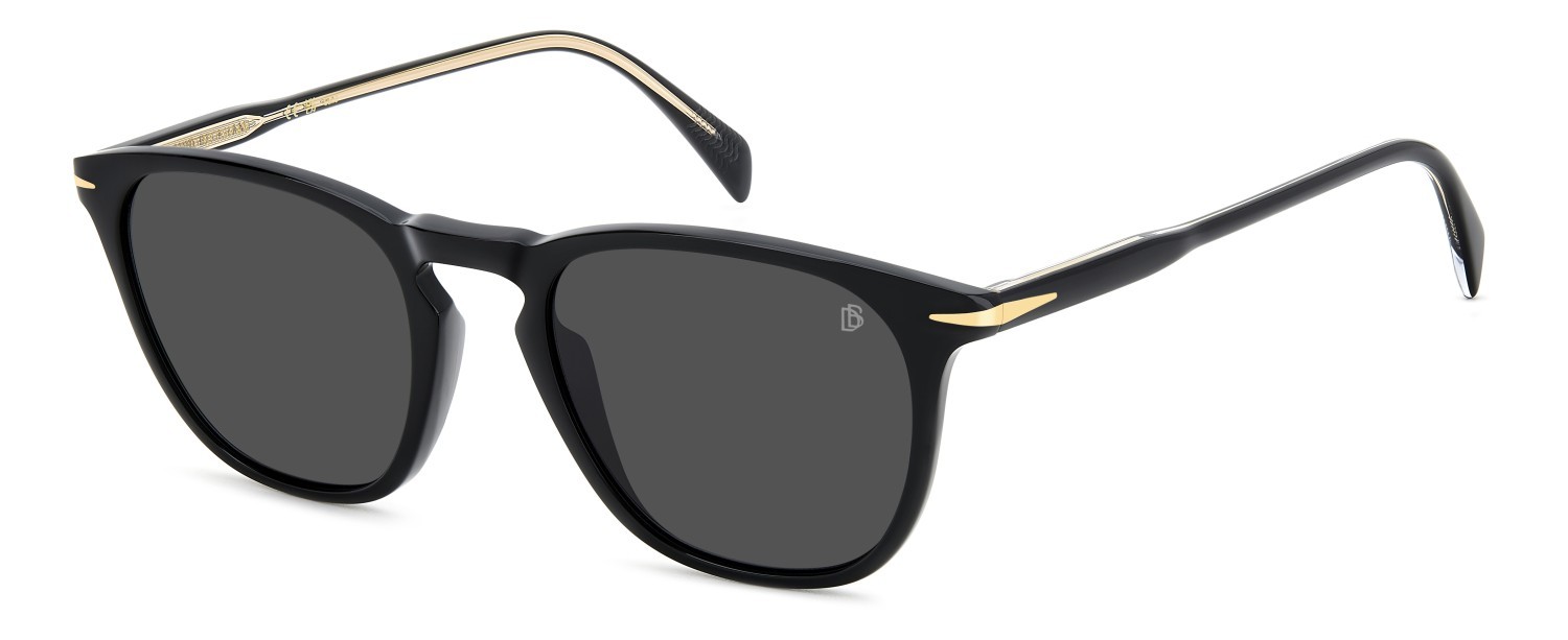 Sunglasses David Beckham Db 1160/S 207206 807 IR color black shape rectangle lenses grey