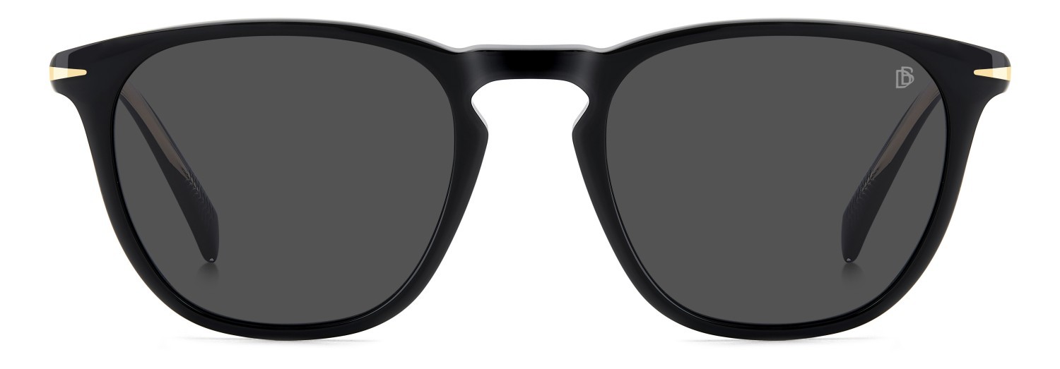 Sunglasses David Beckham Db 1160/S 207206 807 IR color black shape rectangle lenses grey