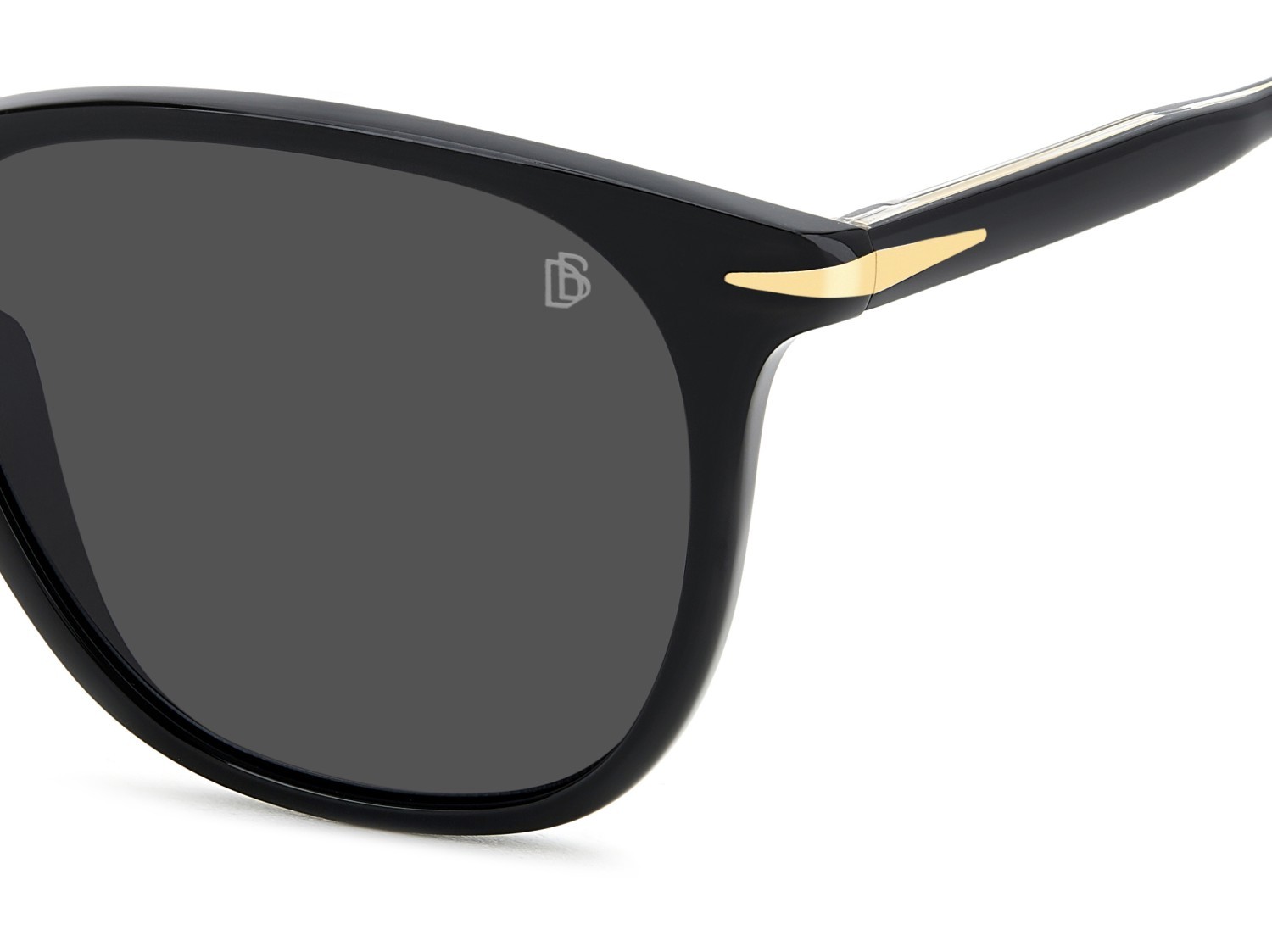 Sunglasses David Beckham Db 1160/S 207206 807 IR color black shape rectangle lenses grey