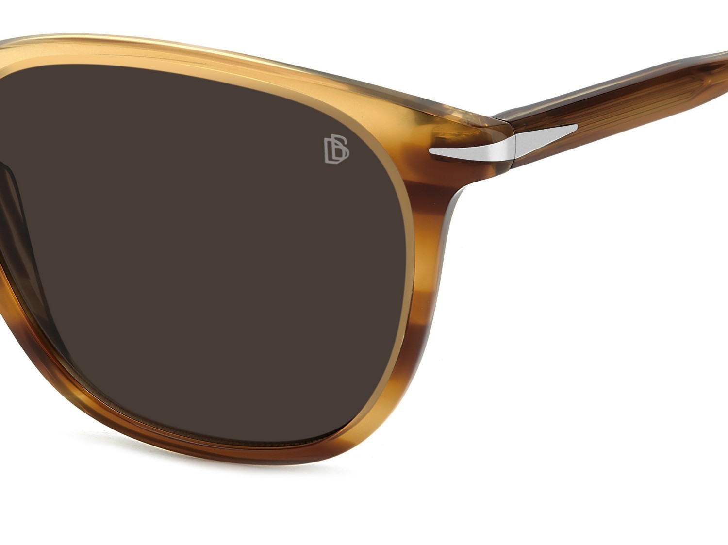 Sunglasses David Beckham Db 1160/S 207206 EX4 70 color brown horn shape rectangle lenses brown