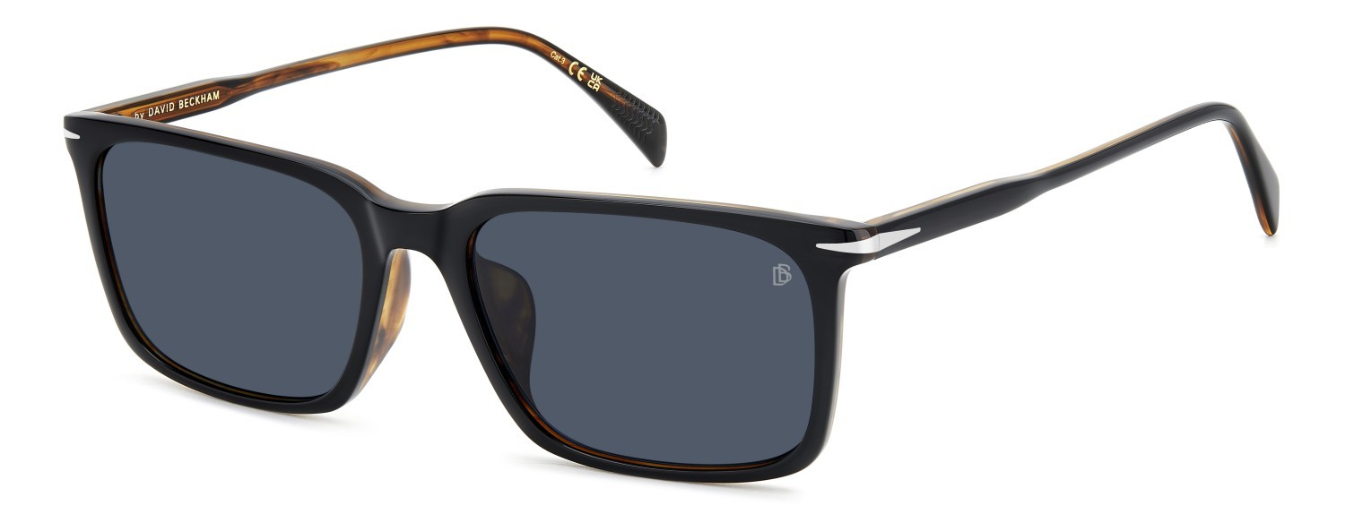 Sonnenbrillen David Beckham Db 1163/F 207212 05K KU farbe black striped brown form rechteckig gläser blue