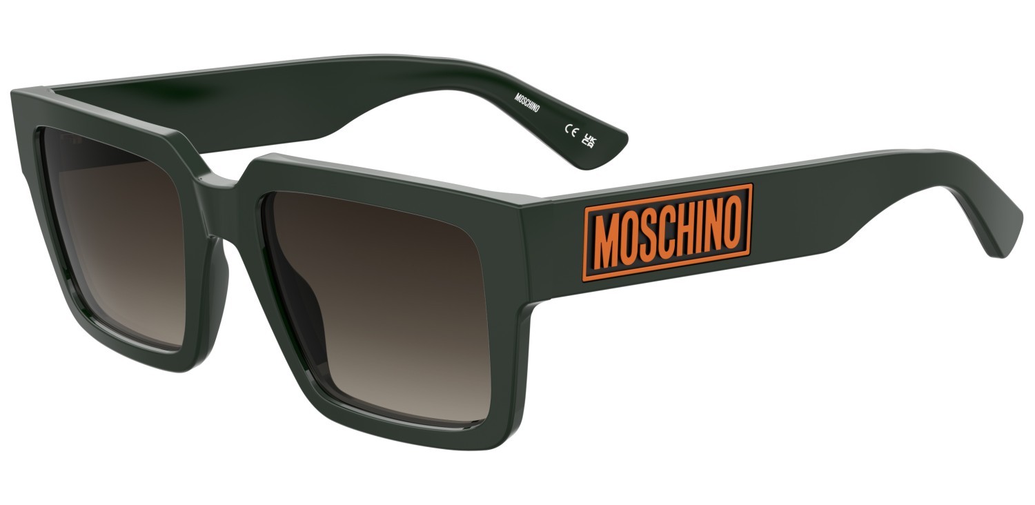 Sonnenbrillen Moschino Mos175/S 207216 1ED HA farbe green form rechteckig gläser brown shaded