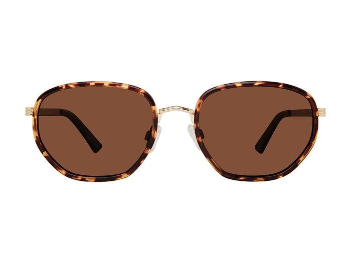 Sonnenbrillen Privé Revaux Self Made/S 207220 (2IK SP) farbe havana gold form rund gläser bronze polarized