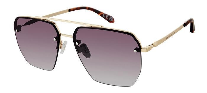 Sunglasses Privé Revaux Off Guard/S 207222 (PEF 9K) color gold green shape navigator lenses green shaded