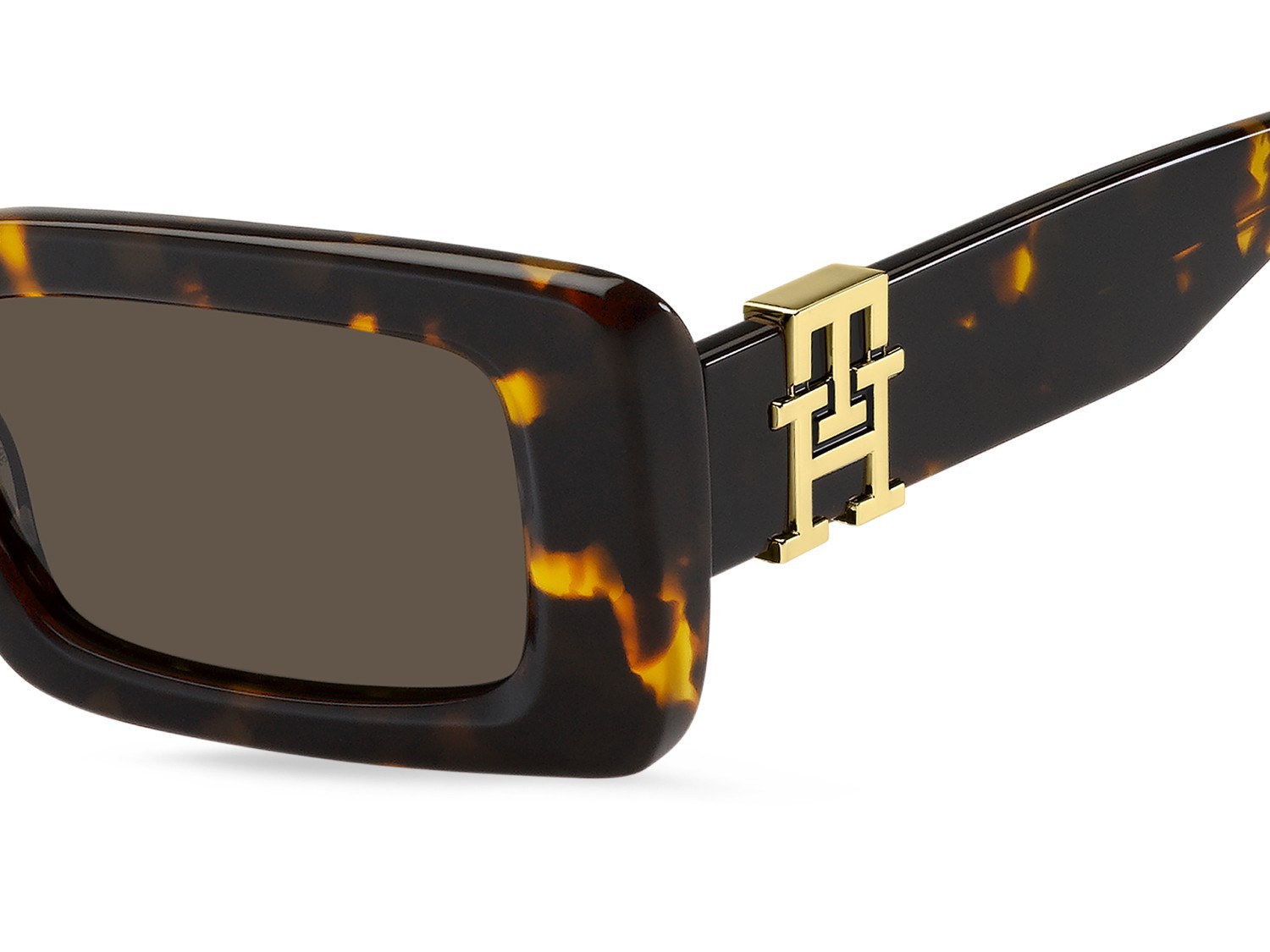 Sonnenbrillen Tommy Hilfiger Th 2125/S 207274 (086 70) farbe havana form rechteckig gläser brown