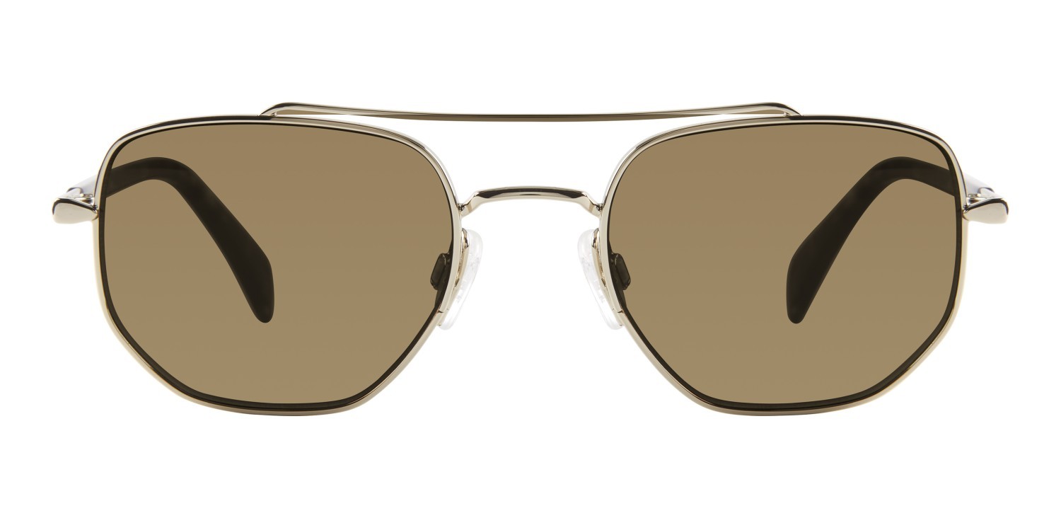 Sonnenbrillen Rag & Bone Rnb5059/G 207294 06J 70 farbe gold havana form rechteckig gläser brown