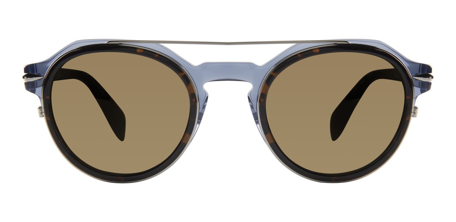Sonnenbrillen Rag & Bone Rnb6006/S 207295 IPR VP farbe havana blue form rund gläser gold mirror