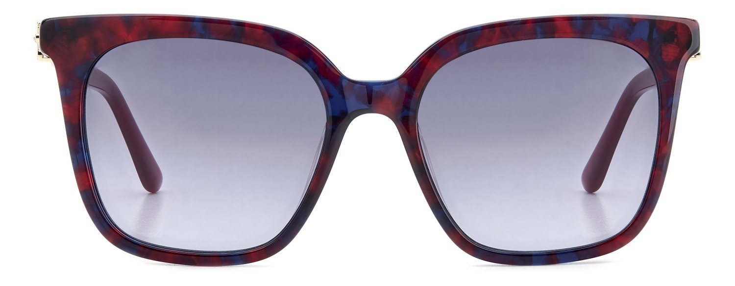 Sonnenbrillen Juicy Couture Ju 637/G 207298 72V GB farbe red havana red form quadratisch gläser grey azure