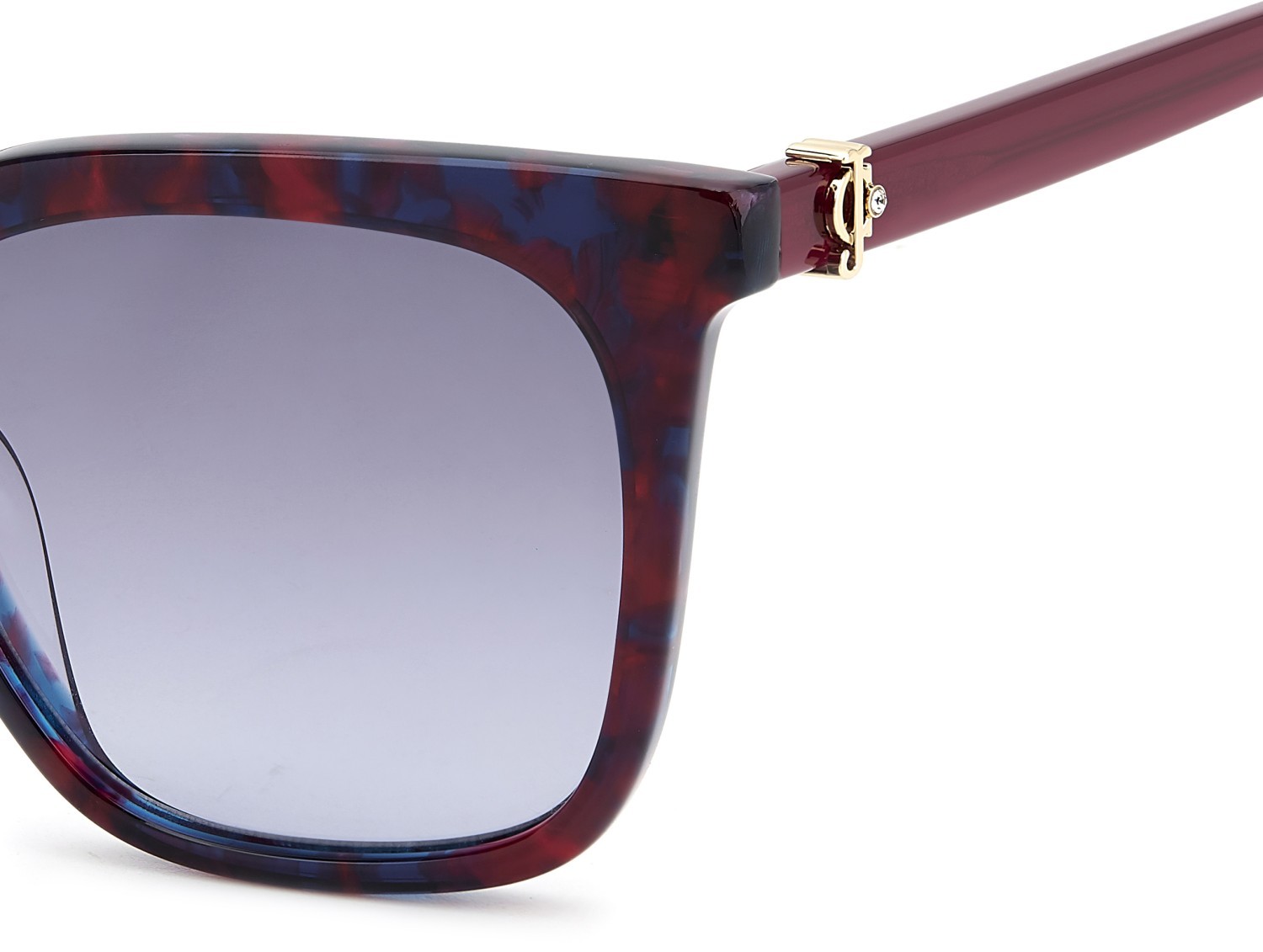 Sonnenbrillen Juicy Couture Ju 637/G 207298 72V GB farbe red havana red form quadratisch gläser grey azure