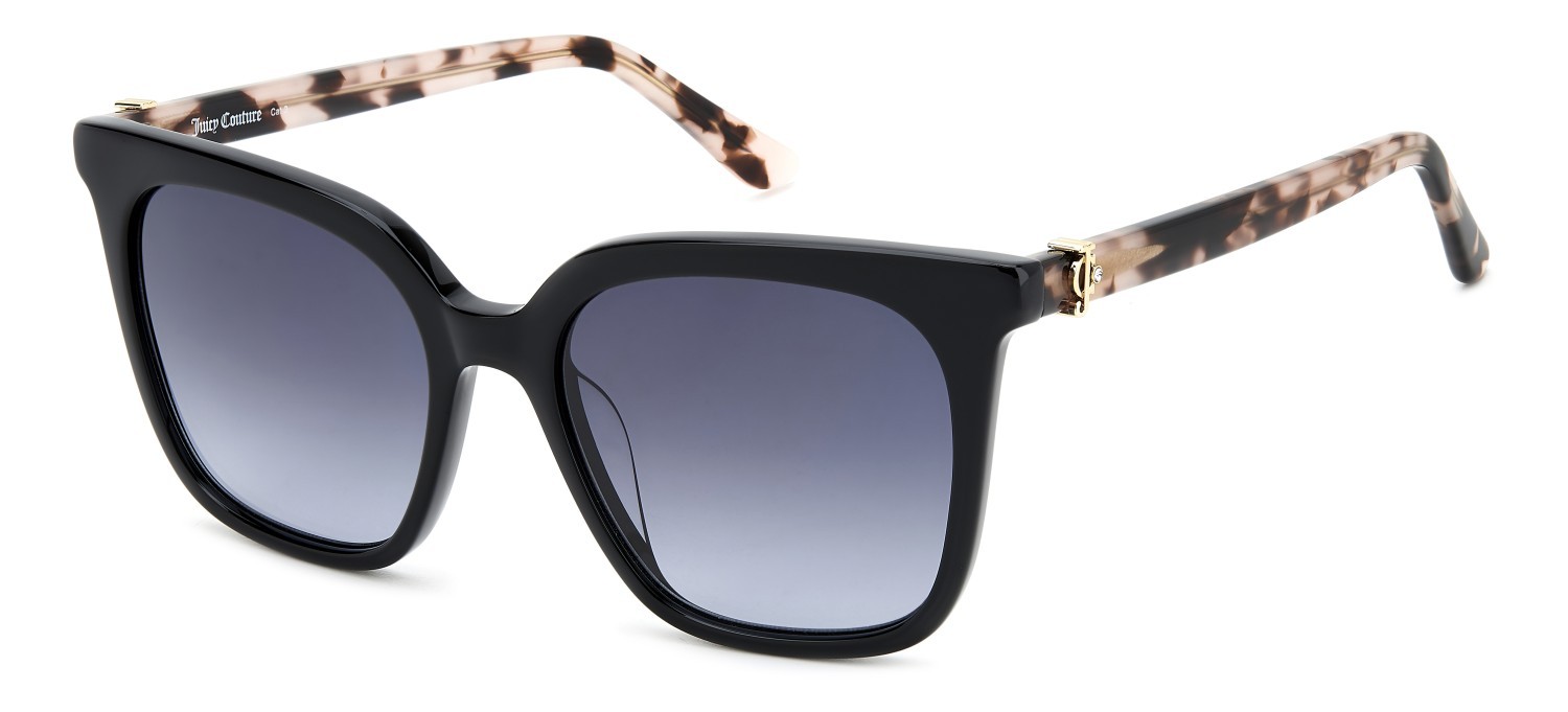 Sonnenbrillen Juicy Couture Ju 637/G 207298 807 9O farbe black form quadratisch gläser dark grey shaded
