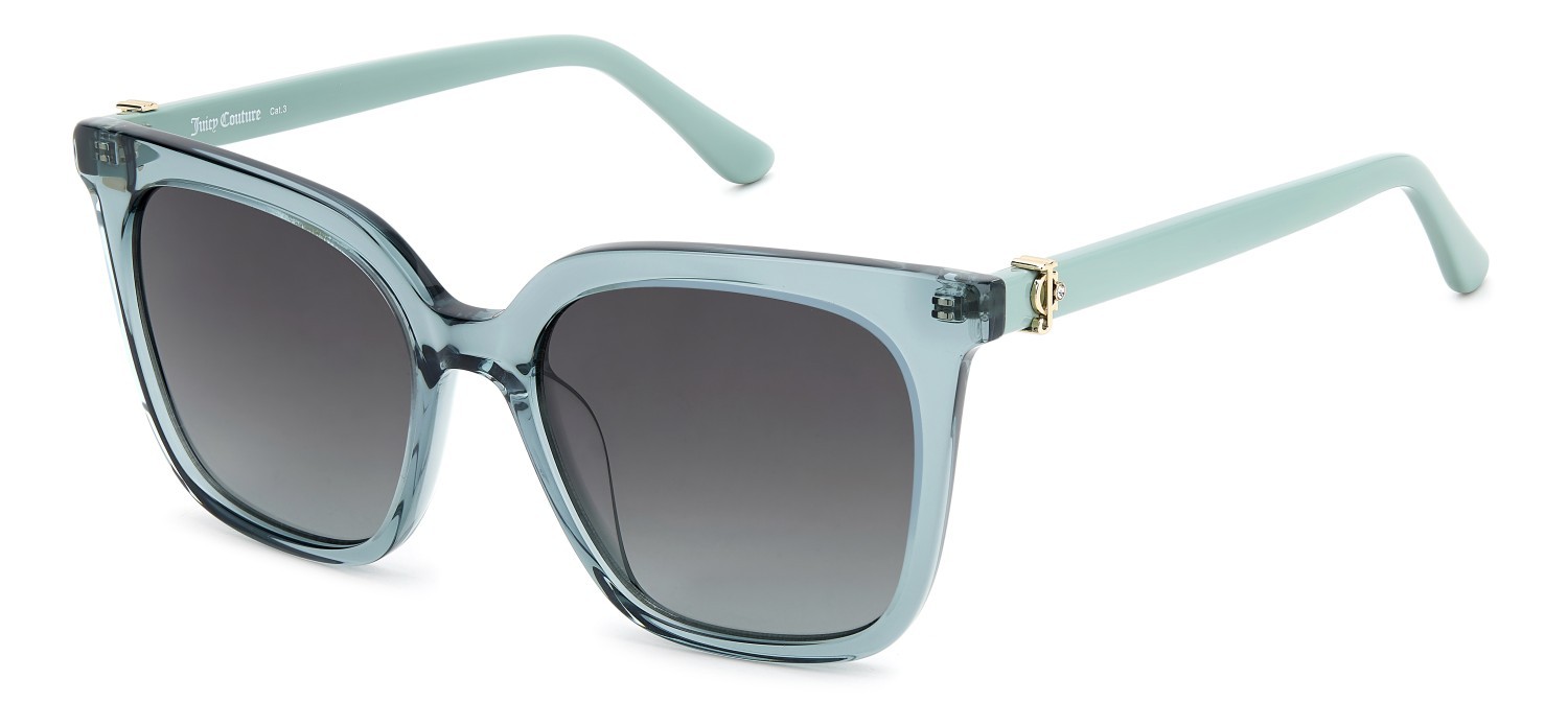 Sunglasses Juicy Couture Ju 637/G 207298 VGZ 9O color crystal teal shape square lenses dark grey shaded