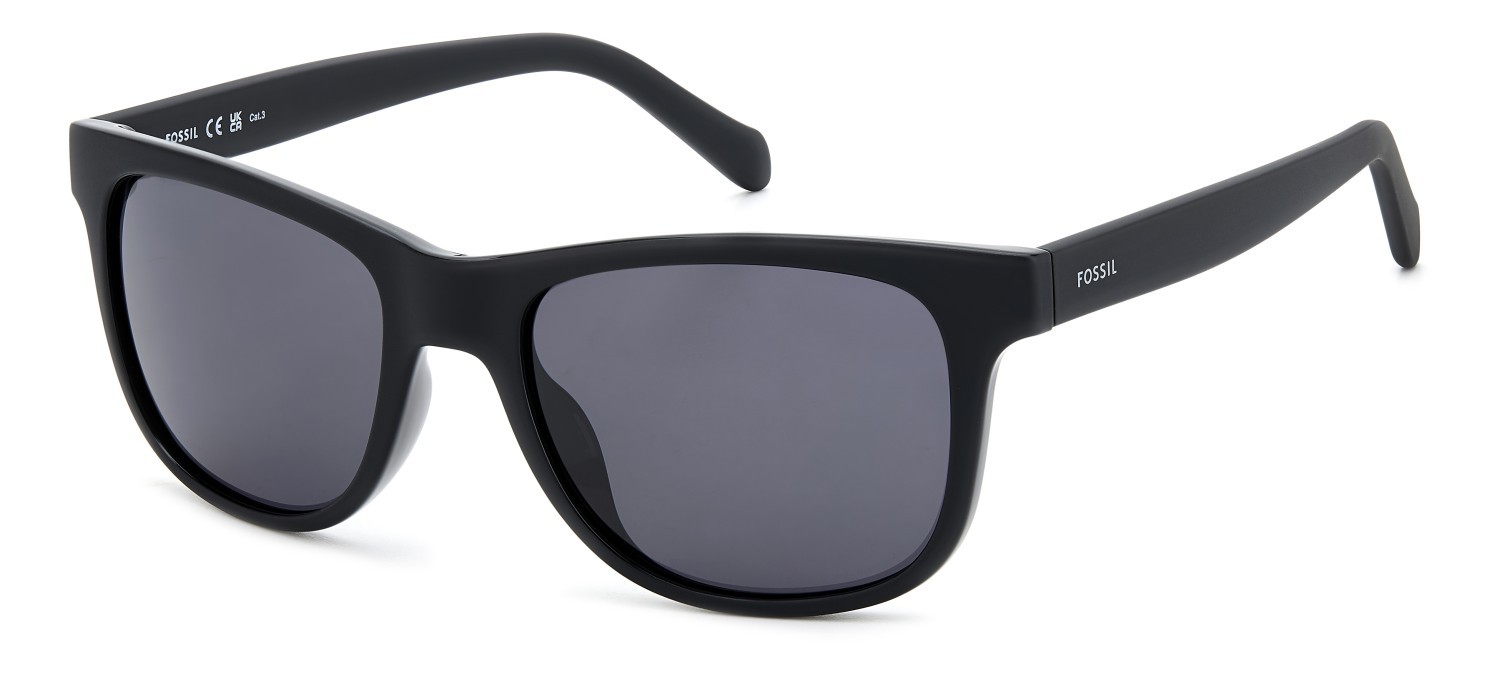 Sunglasses Fossil Fos 3160/S 207346 003 IR color matte black shape square lenses grey