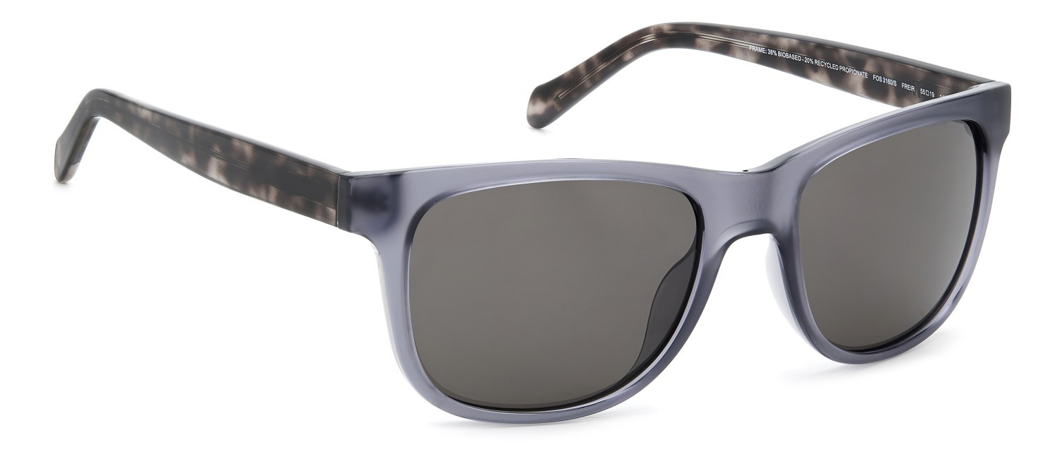 Sonnenbrillen Fossil Fos 3160/S 207346 FRE IR farbe matte grey form quadratisch gläser grey