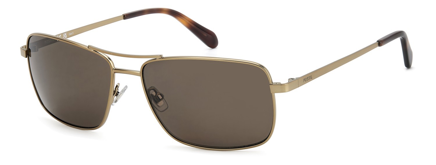 Sonnenbrillen Fossil Fos 3161/G 207347 OUN 70 farbe antique gold form navigator gläser brown