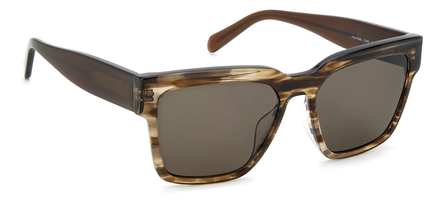 Sonnenbrillen Fossil Fos 2150/S 207349 Y1J 70 farbe pattern brown form quadratisch gläser brown