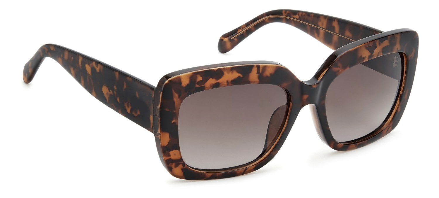 Sonnenbrillen Fossil Fos 3158/S 207350 086 HA farbe havana form rechteckig gläser brown shaded