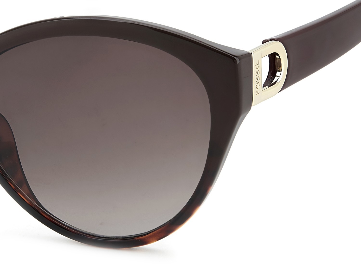 Sonnenbrillen Fossil Fos 2146/G 207352 JMJ HA farbe raspberry form cat-eye gläser brown shaded