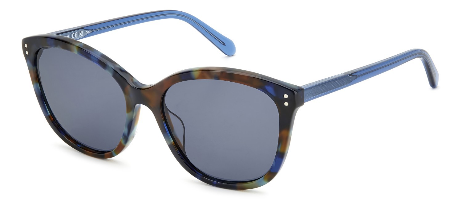 Sunglasses Fossil Fos 2148/S 207354 086 IR color havana shape cat eye lenses grey