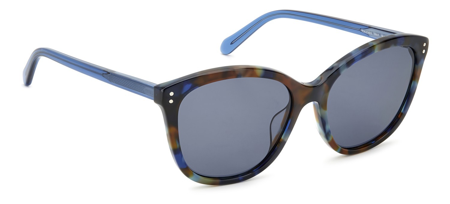 Sunglasses Fossil Fos 2148/S 207354 086 IR color havana shape cat eye lenses grey