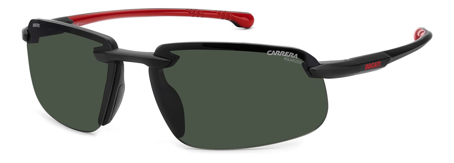 Sonnenbrillen Carrera Ducati Carduc 043/S 207356 (003 UC) farbe matte black form rechteckig gläser green polarized