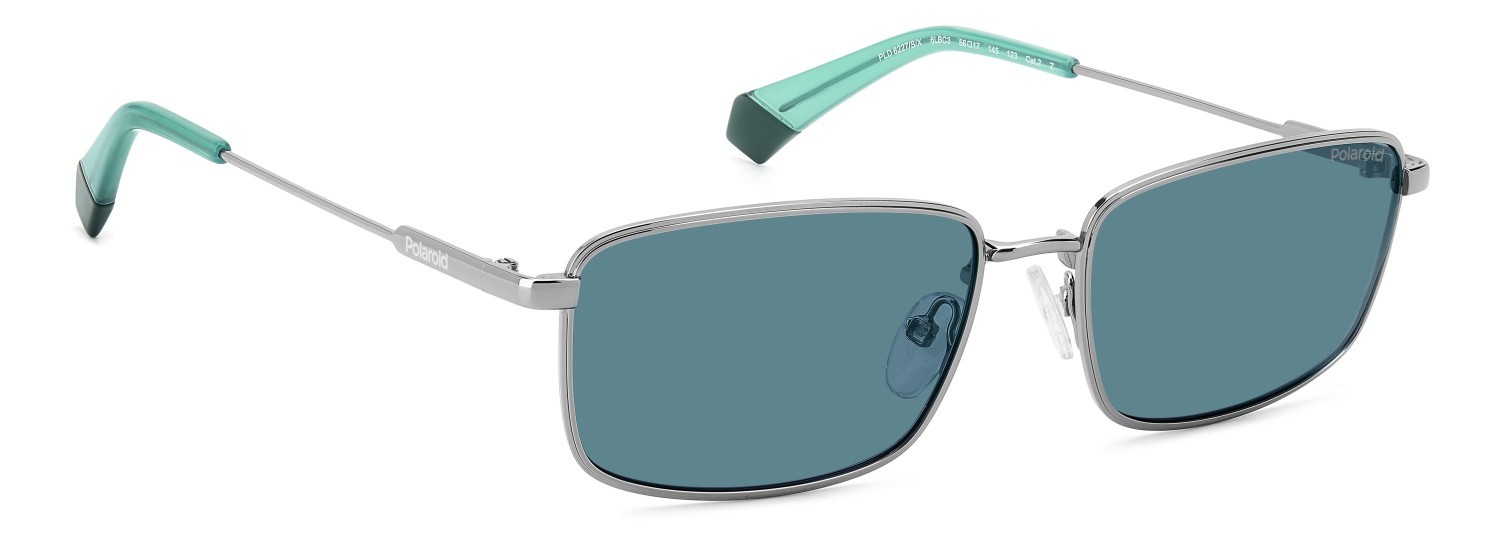 Sonnenbrillen Polaroid Pld 6227/S 207364 6LB C3 farbe ruthenium form rechteckig gläser blue polarized