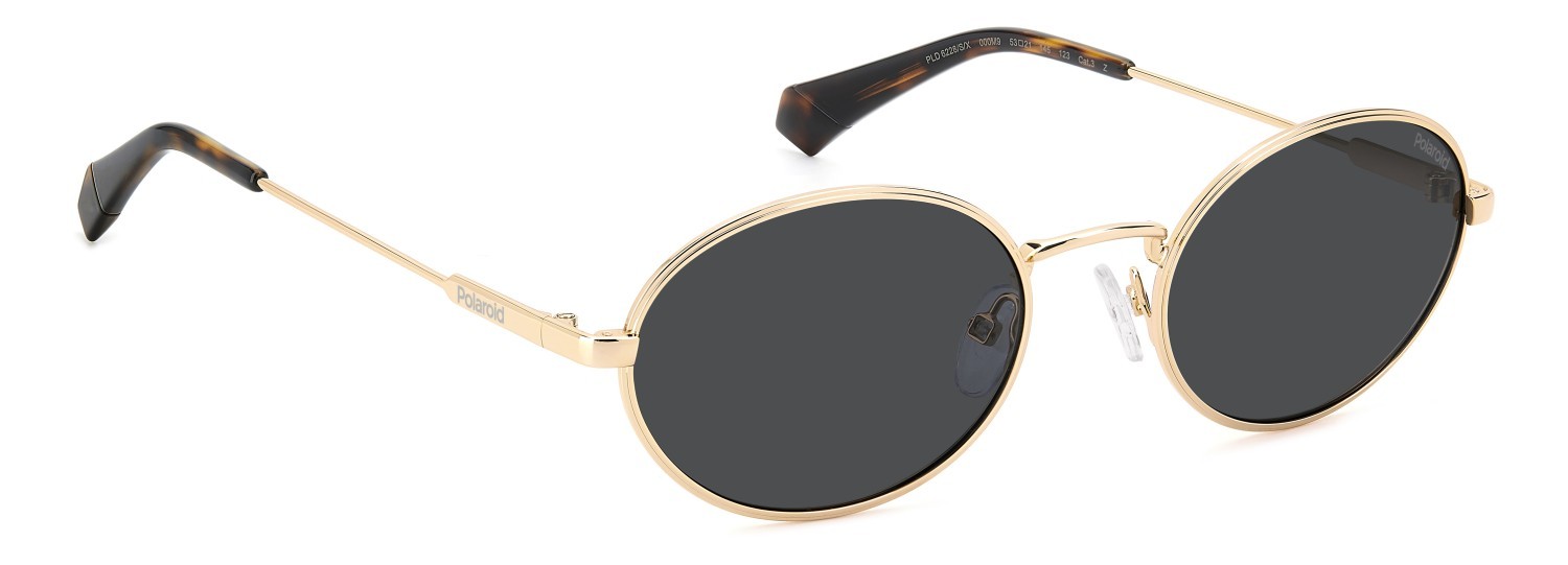Sunglasses Polaroid Pld 6228/S 207365 000 M9 color rose gold shape oval lenses grey polarized
