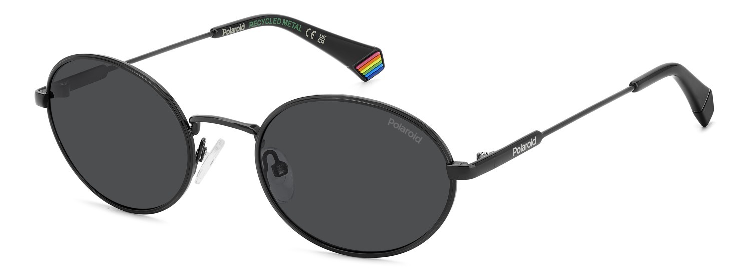 Occhiali da sole Polaroid Pld 6228/S 207365 807 M9 colore black forma ovale lenti grey polarized