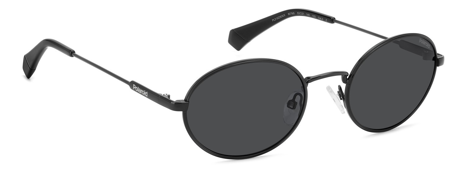 Occhiali da sole Polaroid Pld 6228/S 207365 807 M9 colore black forma ovale lenti grey polarized
