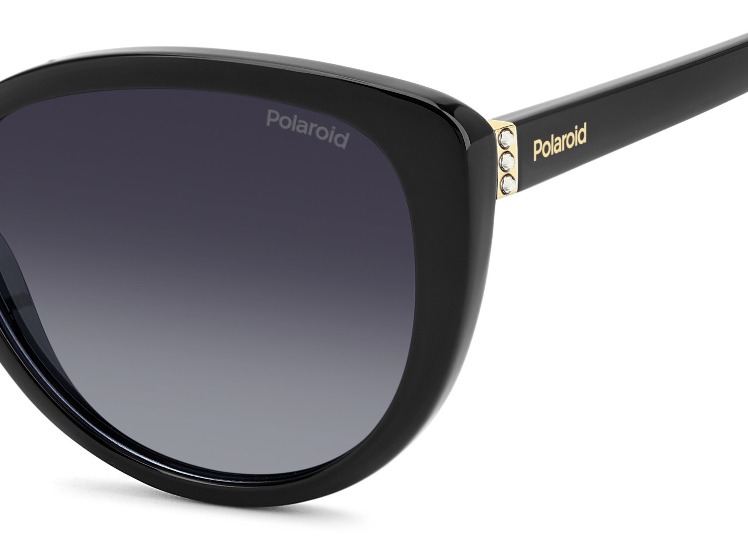 Sunglasses Polaroid Pld 4176/S 207366 807 WJ color black shape cat eye lenses grey shaded polarized