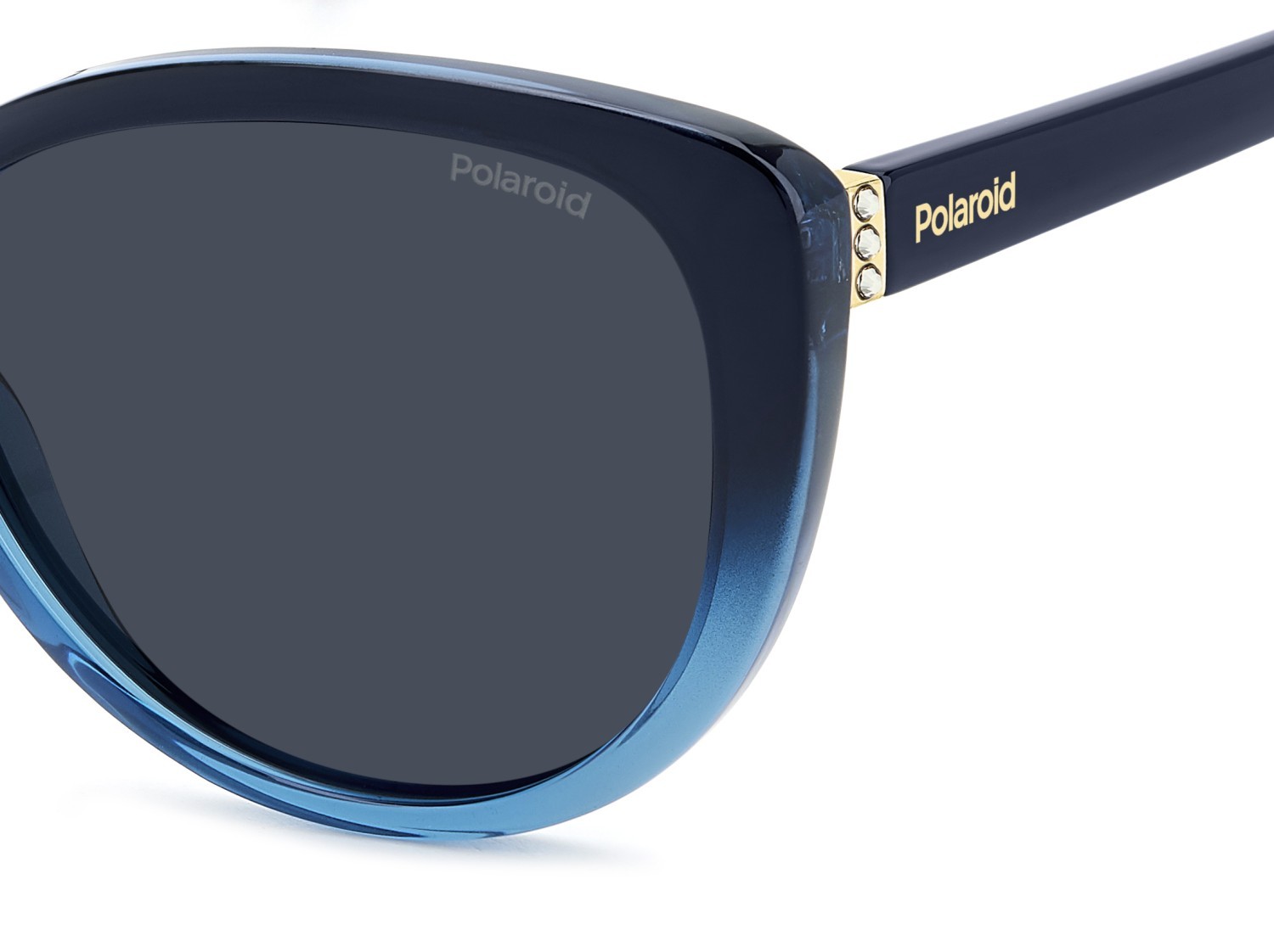 Sunglasses Polaroid Pld 4176/S 207366 PJP C3 color blue shape cat eye lenses blue polarized