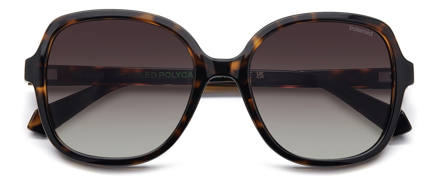 Sunglasses Polaroid Pld 4177/S 207367 086 LA color havana shape square lenses brown shaded polarized