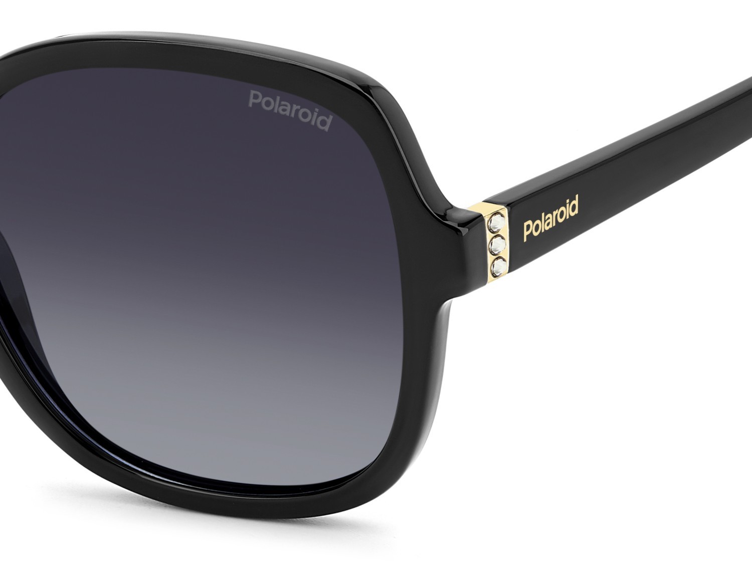 Sunglasses Polaroid Pld 4177/S 207367 807 WJ color black shape square lenses grey shaded polarized
