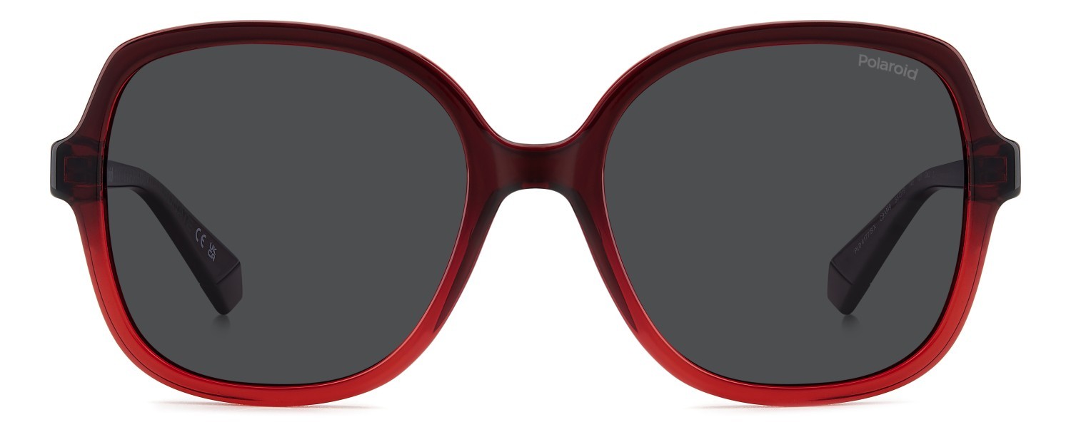 Sunglasses Polaroid Pld 4177/S 207367 C9A M9 color red shape square lenses grey polarized