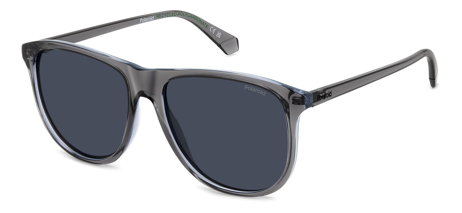 Sunglasses Polaroid Pld 4178/S 207368 KB7 C3 color grey shape rectangle lenses blue polarized