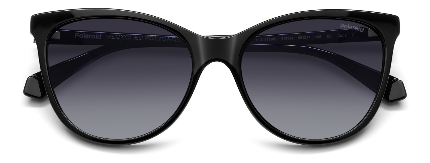 Occhiali da sole Polaroid Pld 4179/S 207369 807 WJ colore black forma cat eye lenti grey shaded polarized