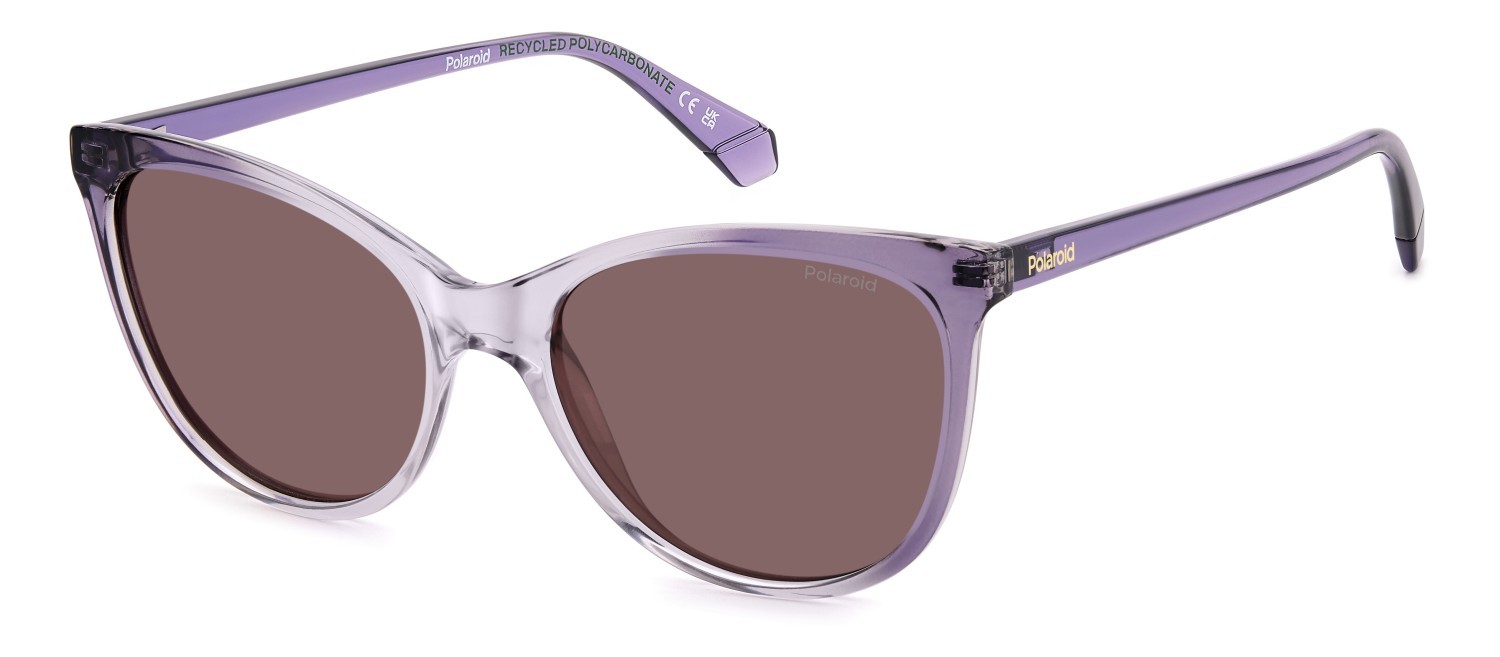 Sunglasses Polaroid Pld 4179/S 207369 B3V KL color violet shape cat eye lenses violet polarized