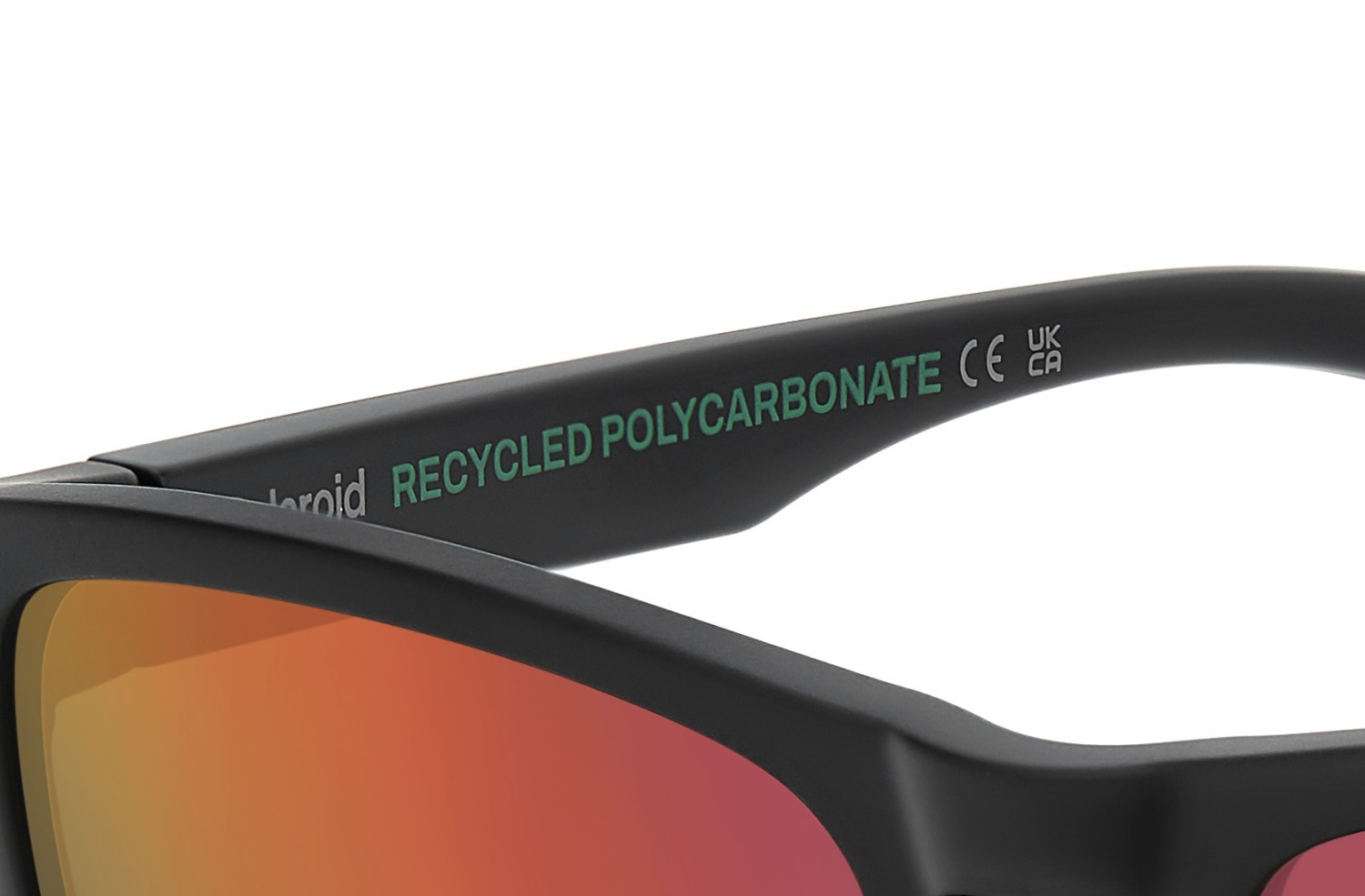 Occhiali da sole Polaroid Pld 2161/S 207372 OIT OZ colore black red forma rettangolare lenti red multilayer polarized