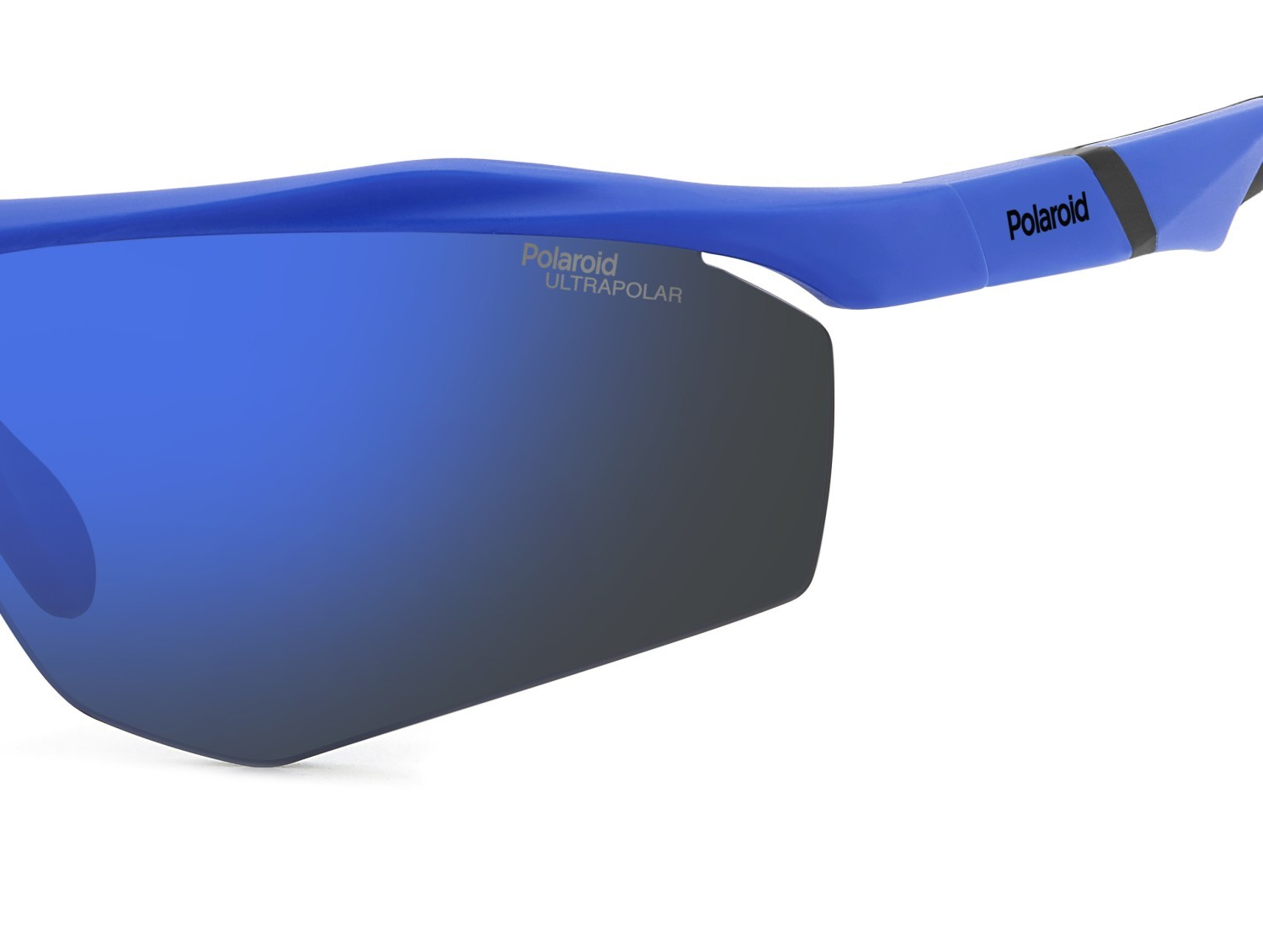 Occhiali da sole Polaroid Pld 7055/S 207374 FLL QG colore matte blue forma rettangolare lenti blue mirror polarized high contrast