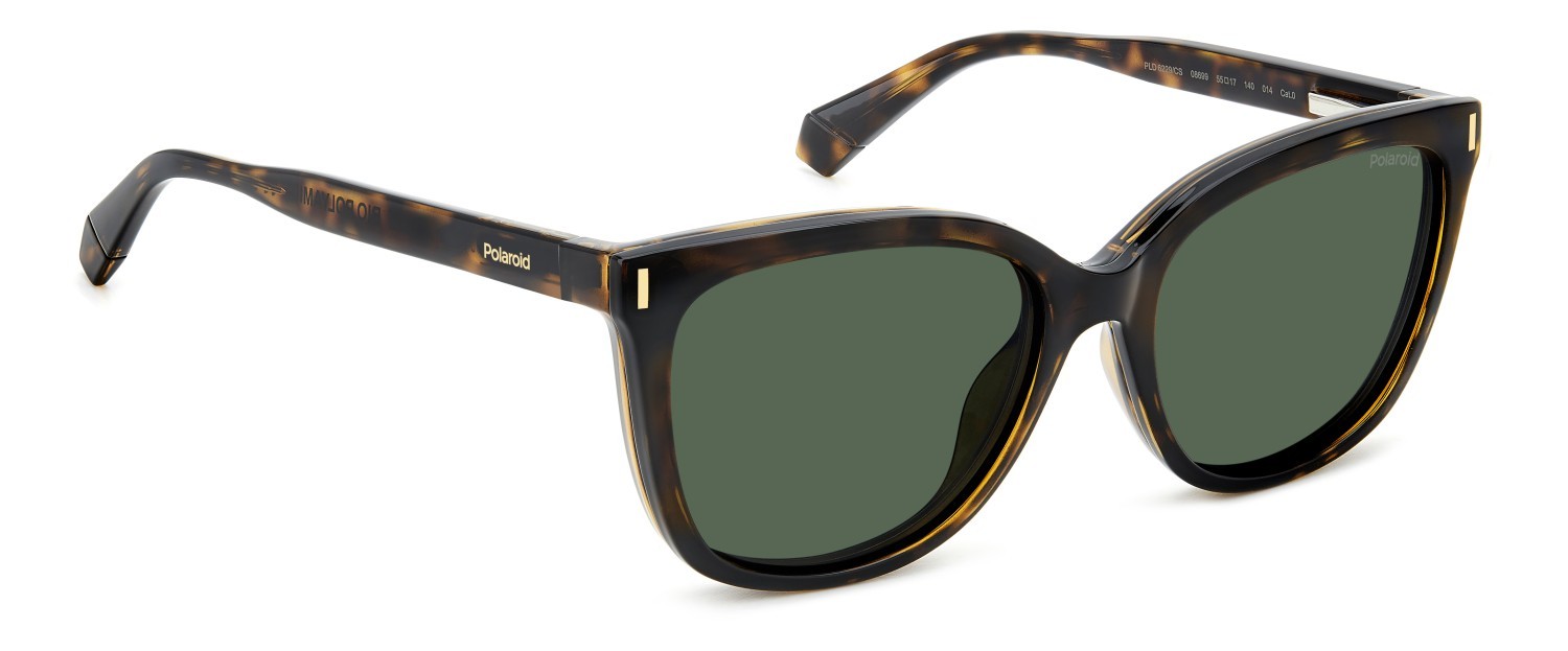 Eyeglasses Polaroid Pld 6229/CS 207375 086 color havana shape rectangle lenses green polarized