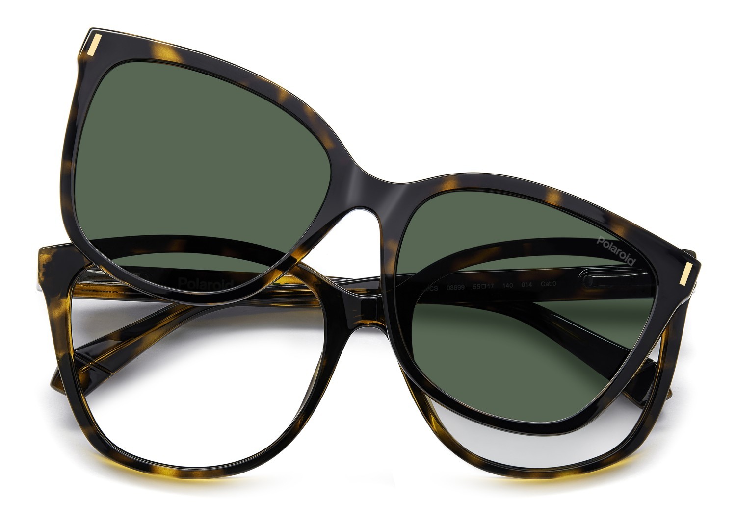 Eyeglasses Polaroid Pld 6229/CS 207375 086 color havana shape rectangle lenses green polarized