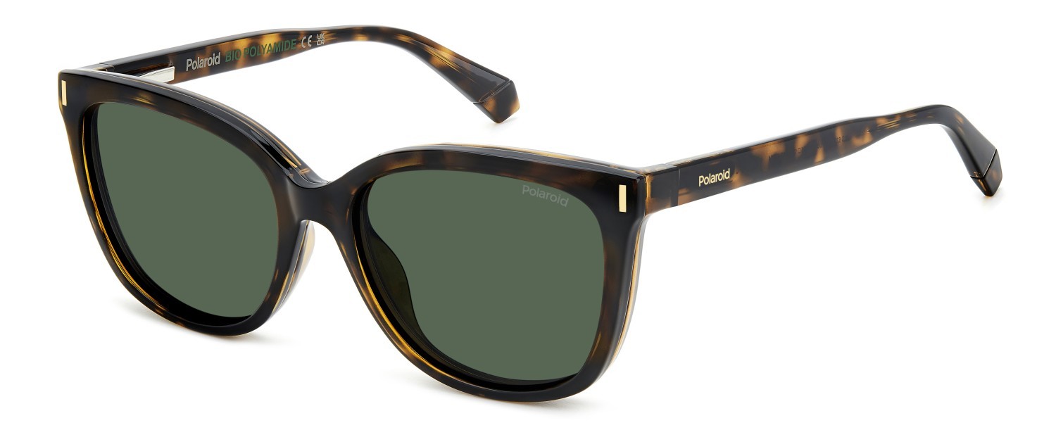 Eyeglasses Polaroid Pld 6229/CS 207375 086 color havana shape rectangle lenses green polarized