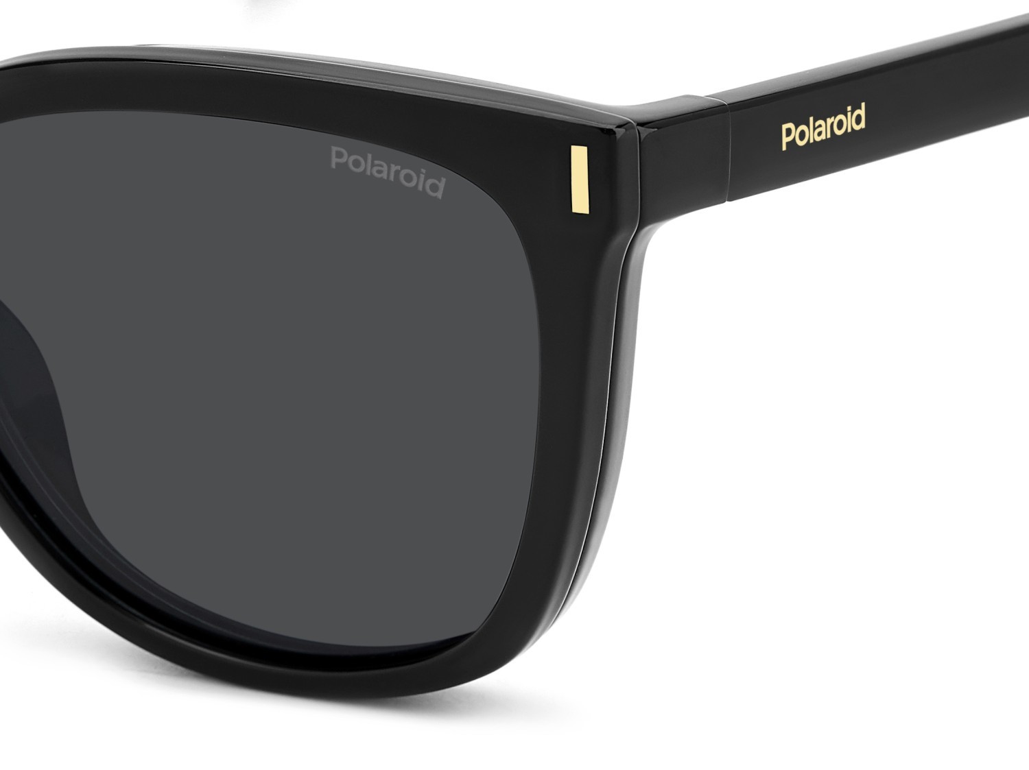 Eyeglasses Polaroid Pld 6229/CS 207375 807 color black shape rectangle lenses grey polarized