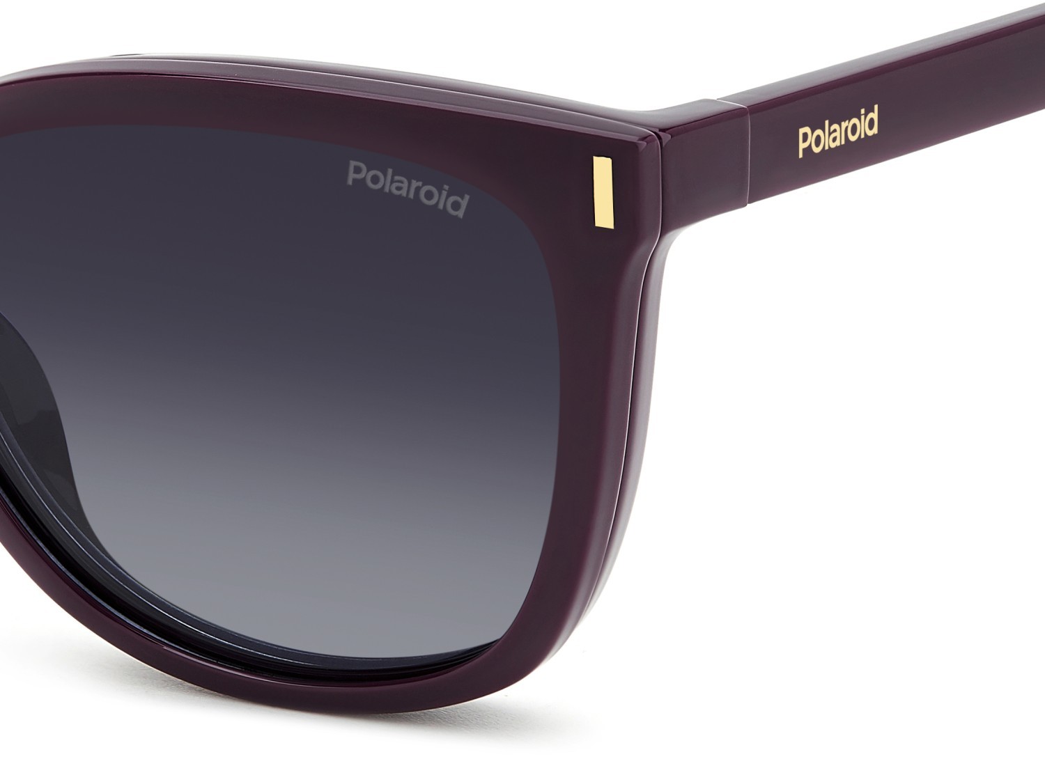 Eyeglasses Polaroid Pld 6229/CS 207375 B3V color violet shape rectangle lenses grey shaded polarized