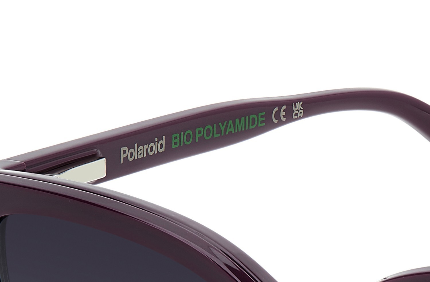 Eyeglasses Polaroid Pld 6229/CS 207375 B3V color violet shape rectangle lenses grey shaded polarized