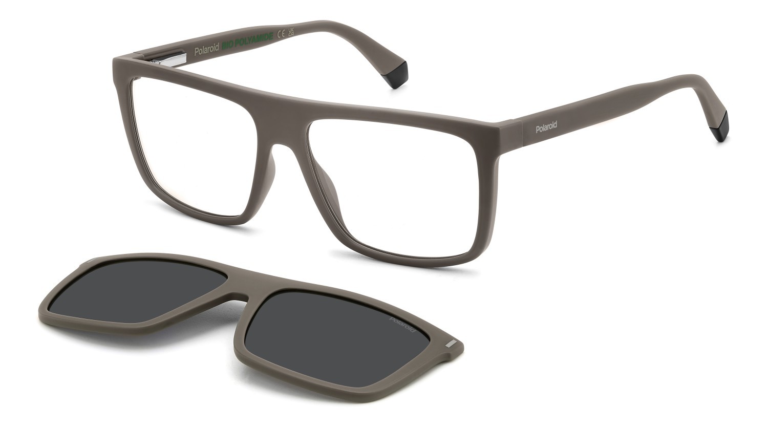 Occhiali da vista Polaroid Pld 6230/CS 207376 10A colore beige forma rettangolare lenti grey polarized