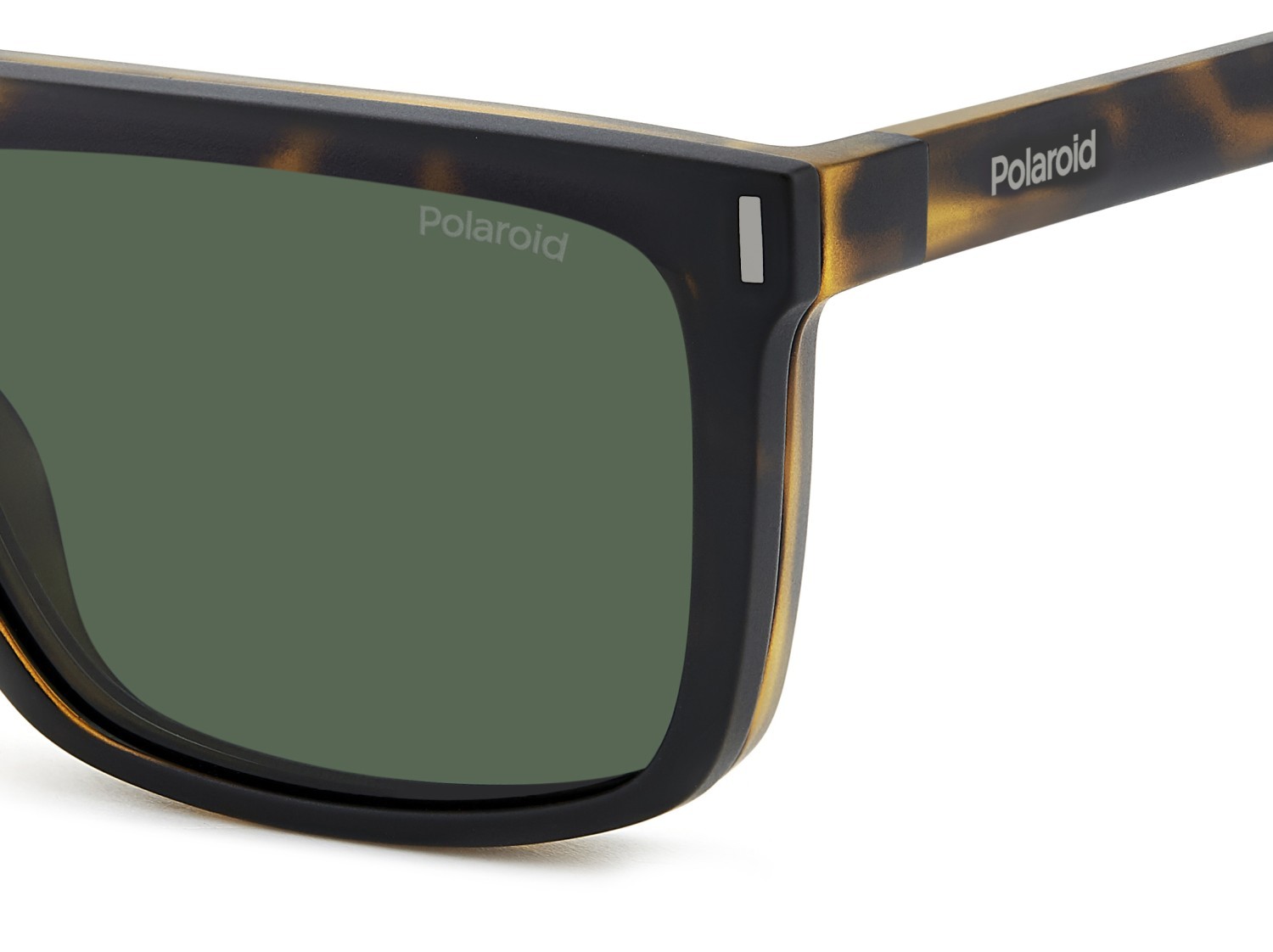 Eyeglasses Polaroid Pld 6230/CS 207376 N9P color matte havana shape rectangle lenses green polarized